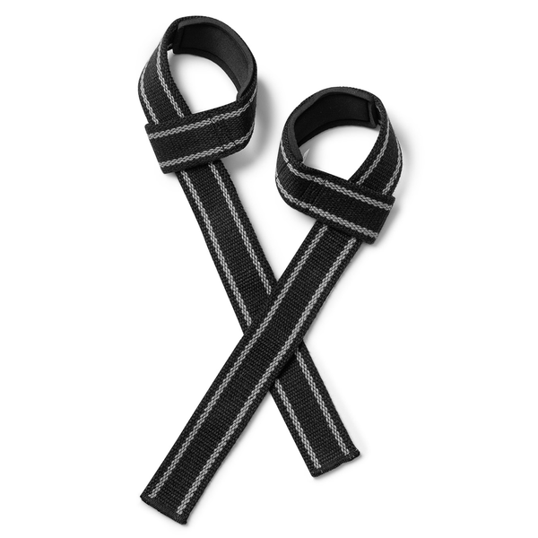 Premium Padded Lifting Straps, Black/Grey